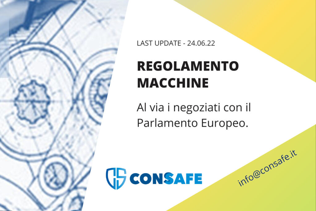 Il Nuovo Regolamento Macchine | CONSAFE | Analisi Dei Rischi ...